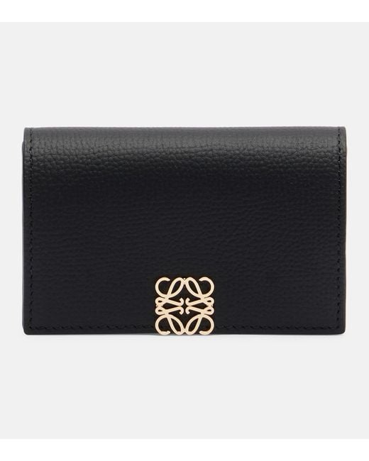 Loewe Black Anagram Leather Card Holder