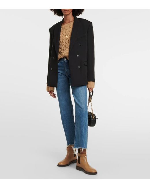 【Tory Burch】 Embossedレザー Chelseaブーツ Tory Burch Embossed Leather Chelsea Boots in Brown | Lyst Canada