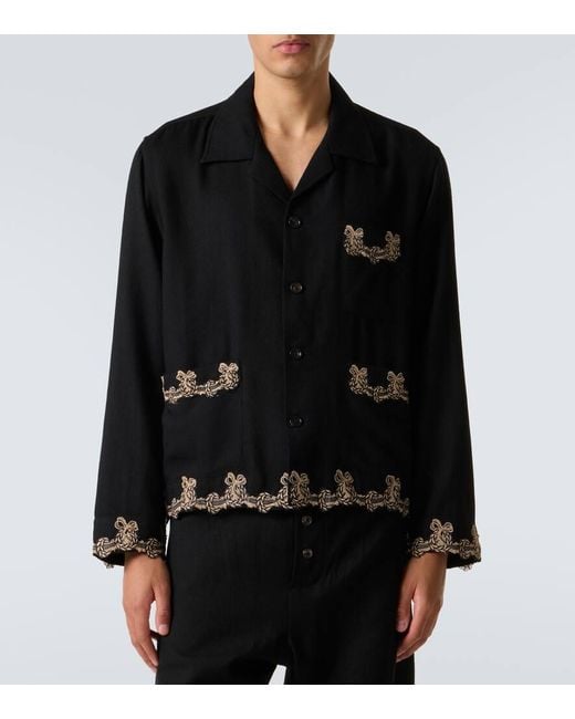 Surchemise Laurelist En Laine Bode pour homme en coloris Black