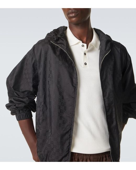 Gucci Black Gg Jacquard Jacket for men