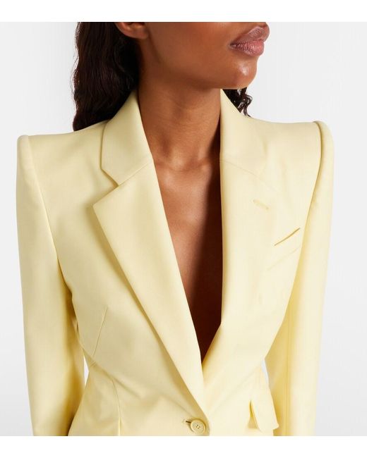 McQueen Natural Single-Breasted Blazer