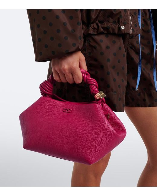 Ganni Pink Bou Small Top-Handle Bag