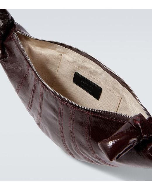 Lemaire Crossbody Bag Croissant Small Aus Leder in Brown für Herren