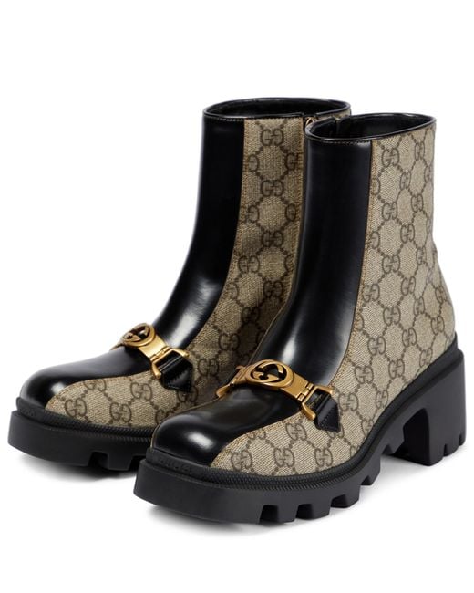 NIB GUCCI ANKLE INTERLOCKING GG LEATHER BOOTS s-l400.jpg main image 4