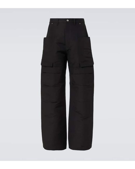 Rick Owens Men's Black Stefan Cargo Pants