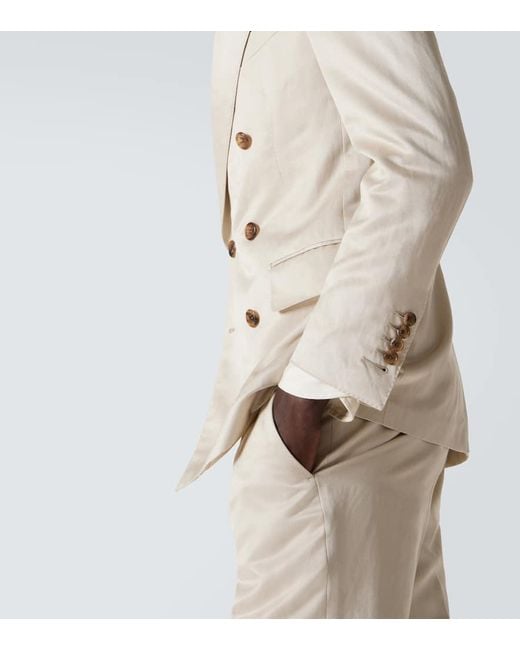 Tom Ford White Silk And Linen Twill Suit for men