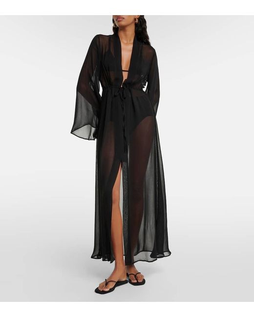 Vestido largo Betty Alexandra Miro de color Black