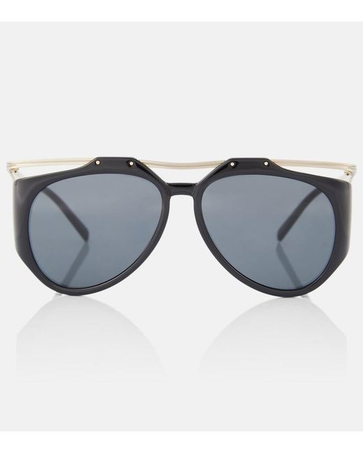 Saint Laurent Gray Sl M137 Amelia Aviator Sunglasses