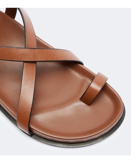 A.Emery Brown Jalen Slim Leather Sandals