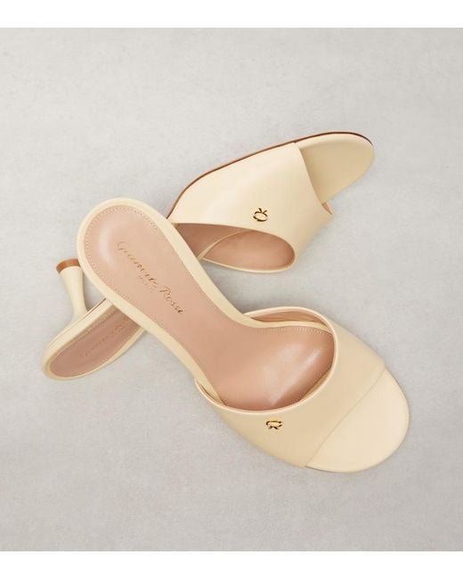 Gianvito Rossi Natural Ascent 55 Leather Mules