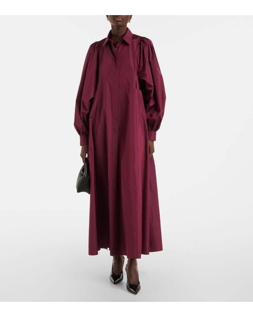Max Mara Purple Pucci Pleated Taffetta Maxi Dress