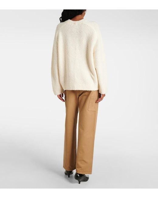 Staud Natural Pullover Siren Mit Schal-Detail