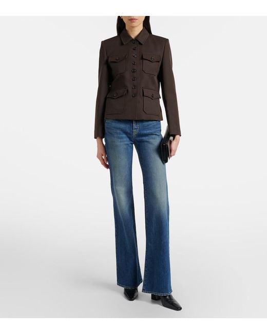 Nili Lotan Black Jamison Virgin Wool Jacket