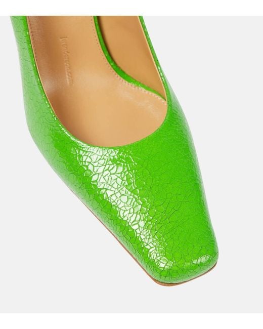 J.W. Anderson Green Jw Bubble Heel Leather Pumps