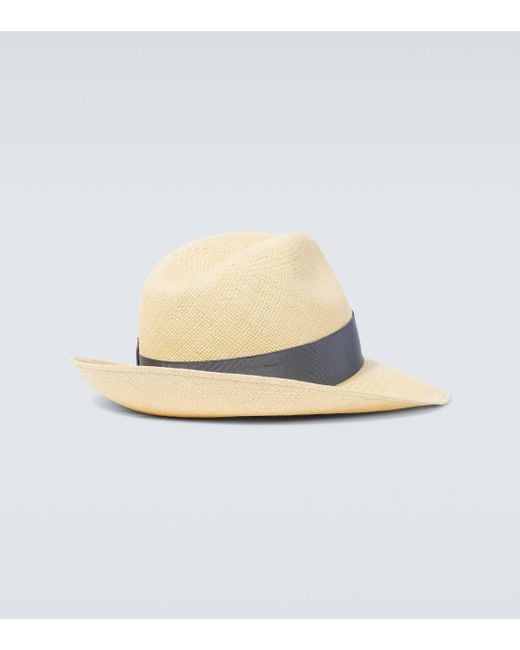 Borsalino Natural Amedeo Straw Panama Hat for men