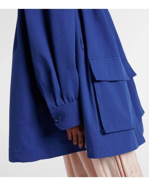 Chloé Blue Jacke Aus Baumwoll-Canvas