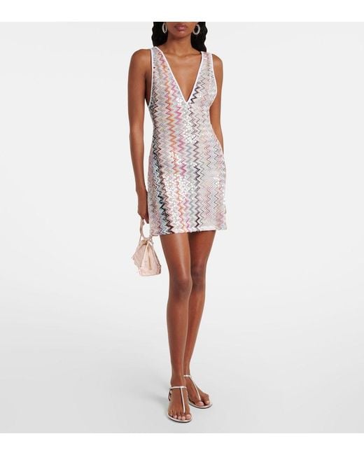 Missoni Multicolor Zigzag Sequined Beach Cover-Up