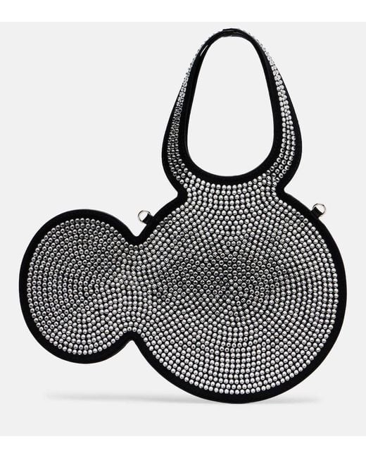 Coperni Black Mickey Mini Embellished Tote Bag