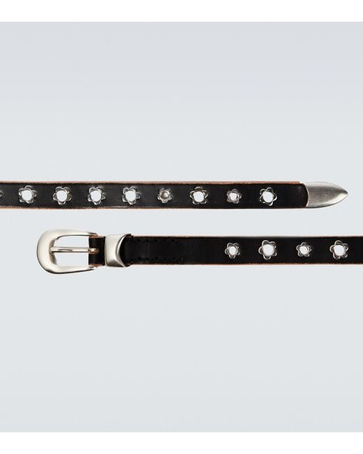 Our Legacy Flowers Leather Belt in Metallic for Men | Lyst Australia