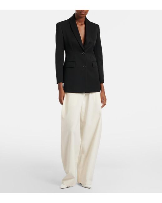 The Row Black Bettina Wool Blazer