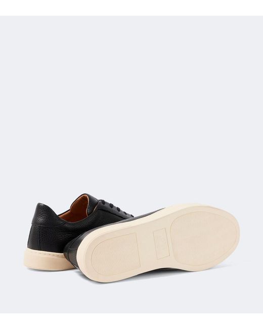 George Cleverley Black Jack Leather Sneakers for men