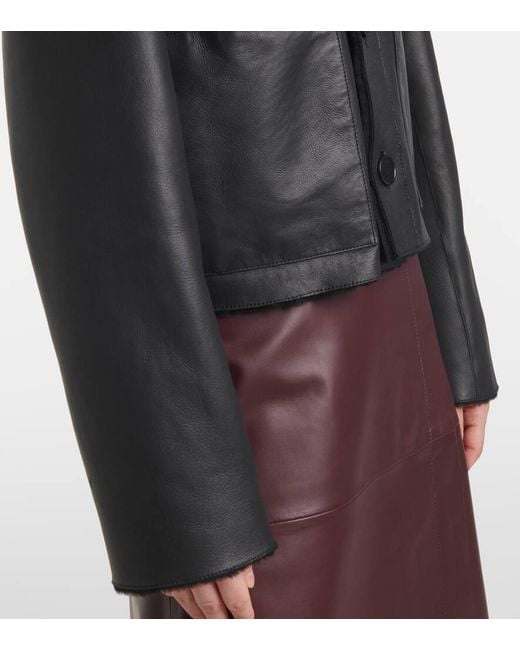 Joseph Black Wendbare Jacke Aus Shearling Und Leder