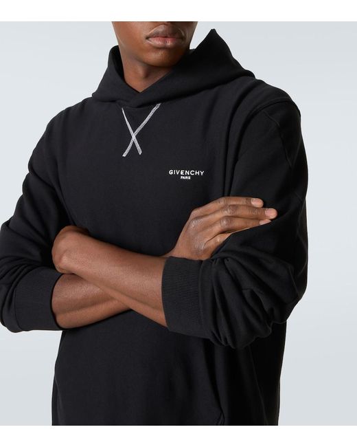 Sudadera De Jersey De Algodon Con Logo Givenchy de hombre de color Blue