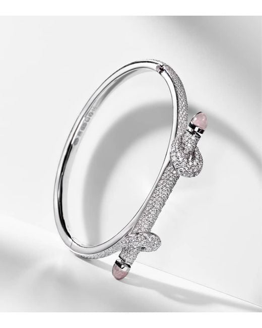 ANANYA Metallic Chakra Icon 18Kt Bracelet With Diamonds And Quartz