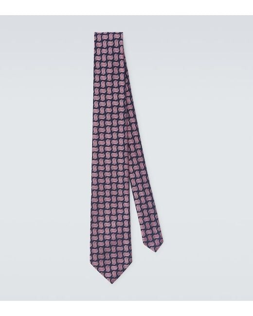 Cravatta di Charvet in Purple da Uomo