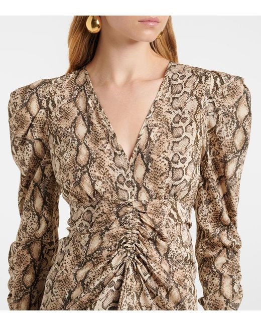 Isabel Marant Natural Mini Dress With Luxurious Blend For