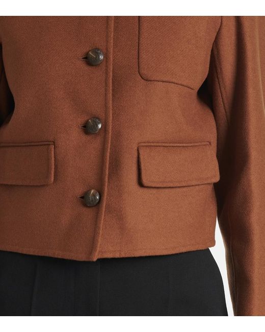 Veronica Beard Brown Lyssa Wool-Blend Jacket