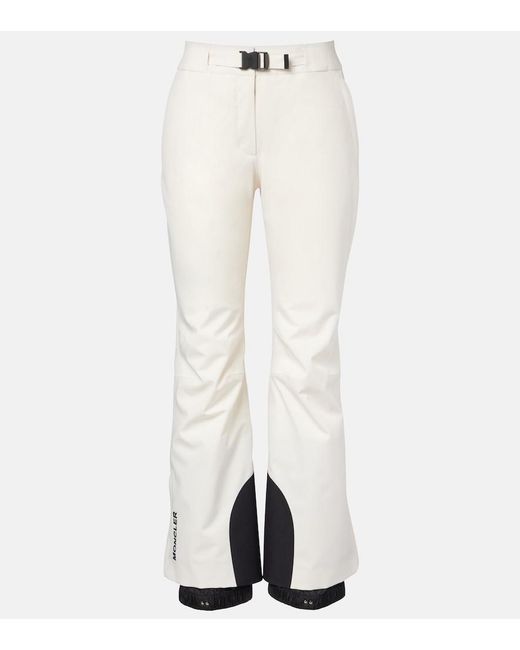 Moncler White Technical Ski Pants