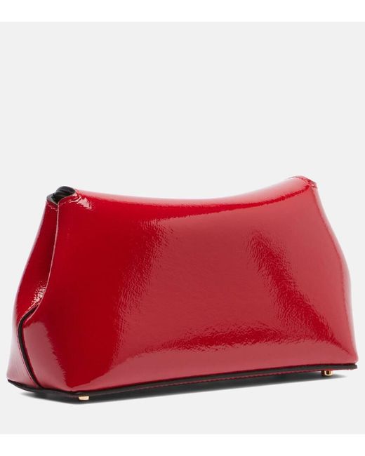 Clutch T-Lock Mini De Charol Totême  de color Red