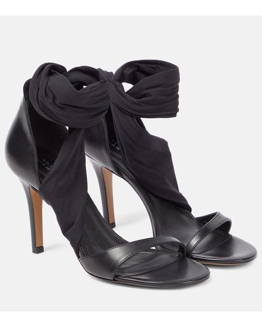 Isabel Marant Black Askja Leather Sandals
