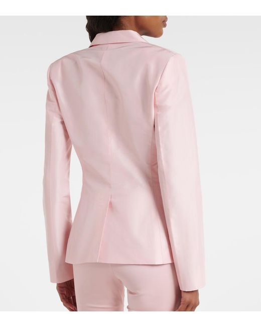 Gucci Pink Silk Faille Blazer