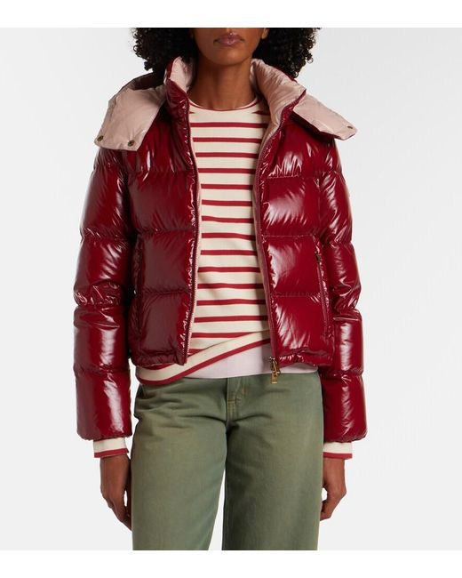 Moncler Red Niveole Down Jacket