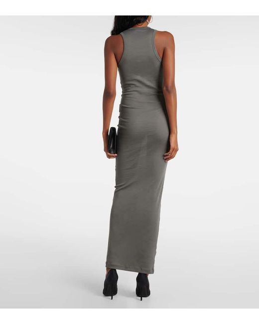 Wardrobe NYC White Cotton Jersey Maxi Dress