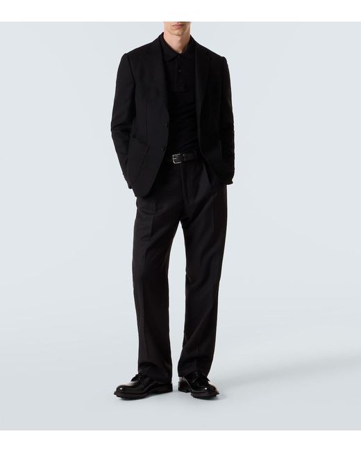 Zegna Black Wool Blazer for men