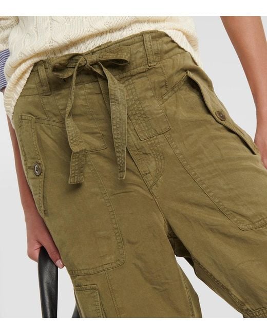 Pantaloni cargo in canvas di Polo Ralph Lauren in Green