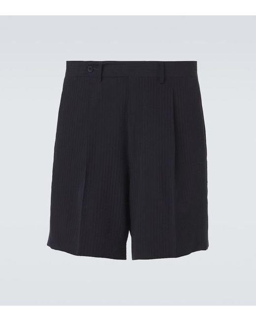 STÒFFA Blue Wool Shorts for men