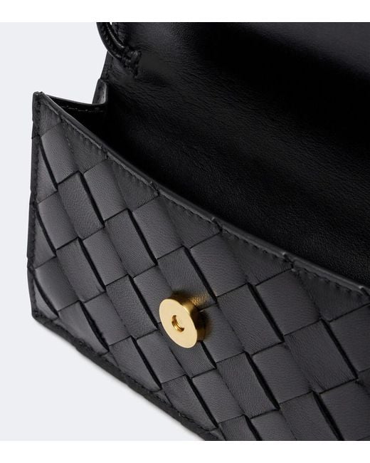 Bottega Veneta Black Intrecciato Large Leather Wallet