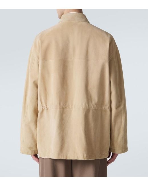 The Row Natural Vilmo Suede Jacket for men
