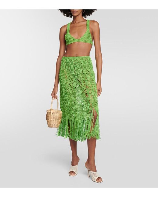 Roberta Einer Green Element Crochet Cotton Bralette