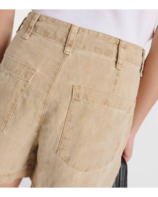 Velvet Natural Shorts Fallon Aus Leinen