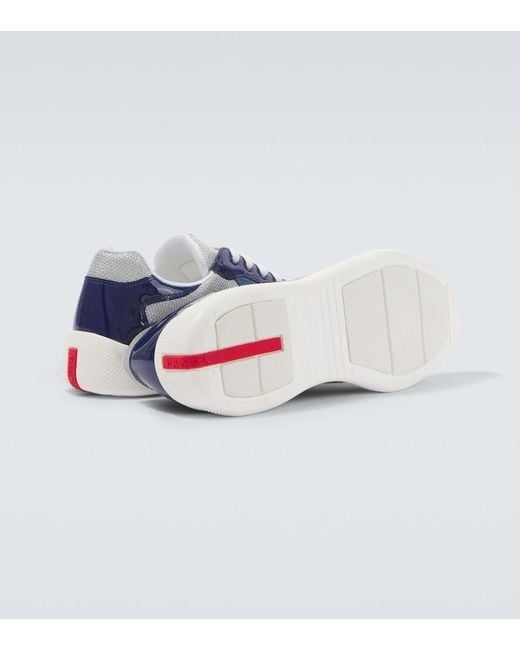 Prada Blue America's Cup Sneakers for men