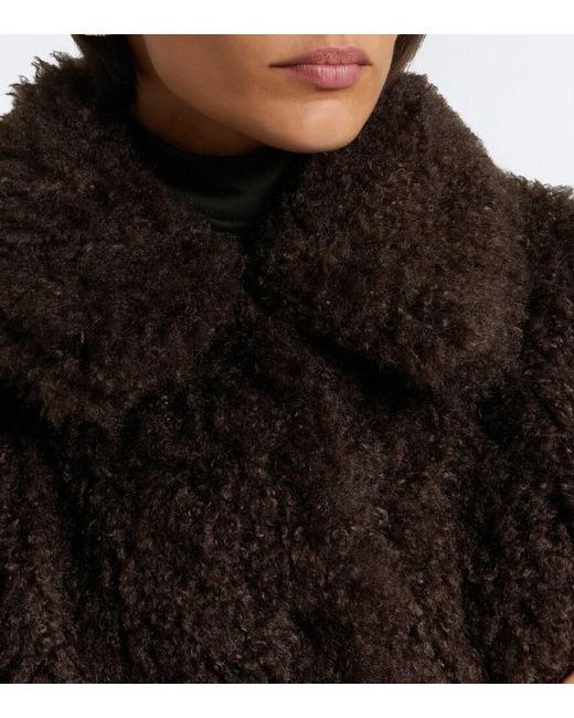 Vince Black Cropped Boucle Blouson Jacket