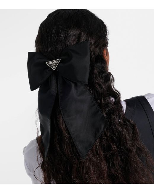 Prada Black Re-nylon Hair Clip