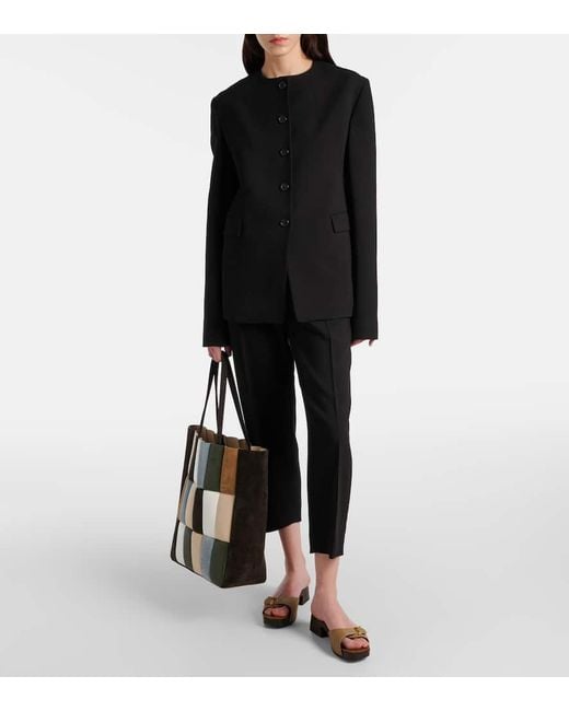 Borsa Zoe Large di Khaite in Black