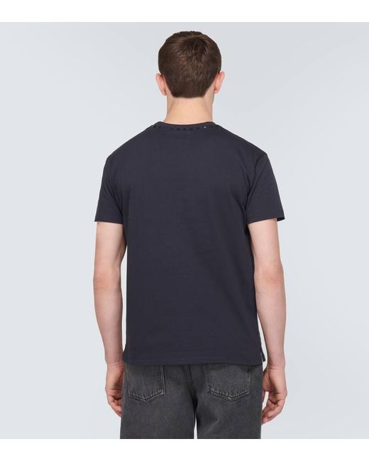 Valentino Blue Rockstud Cotton Jersey T-shirt for men