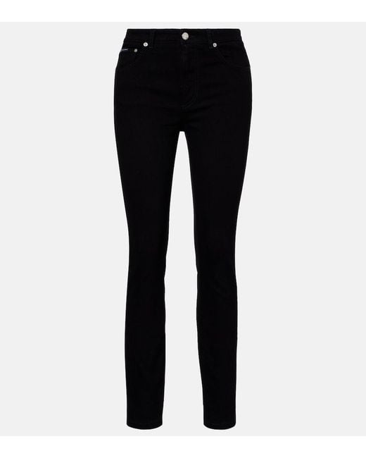 Dolce & Gabbana Black Mid-Rise Skinny Jeans